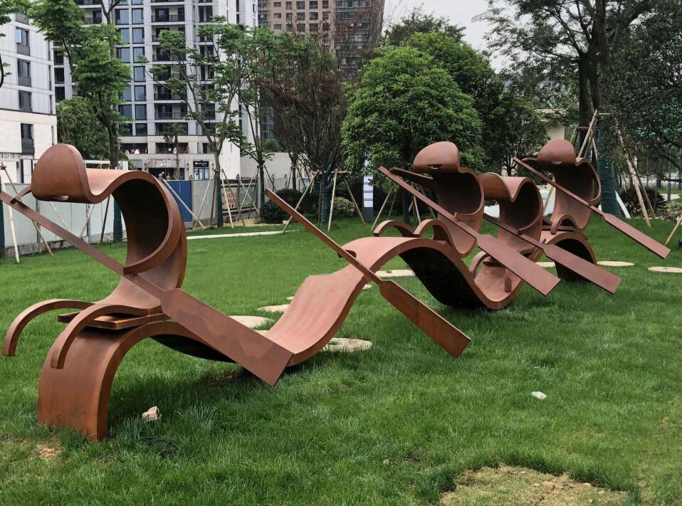 白朗锈钢板造型