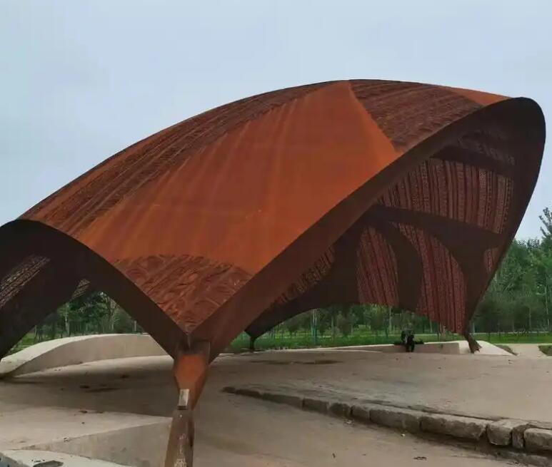 白朗耐候钢幕墙案例